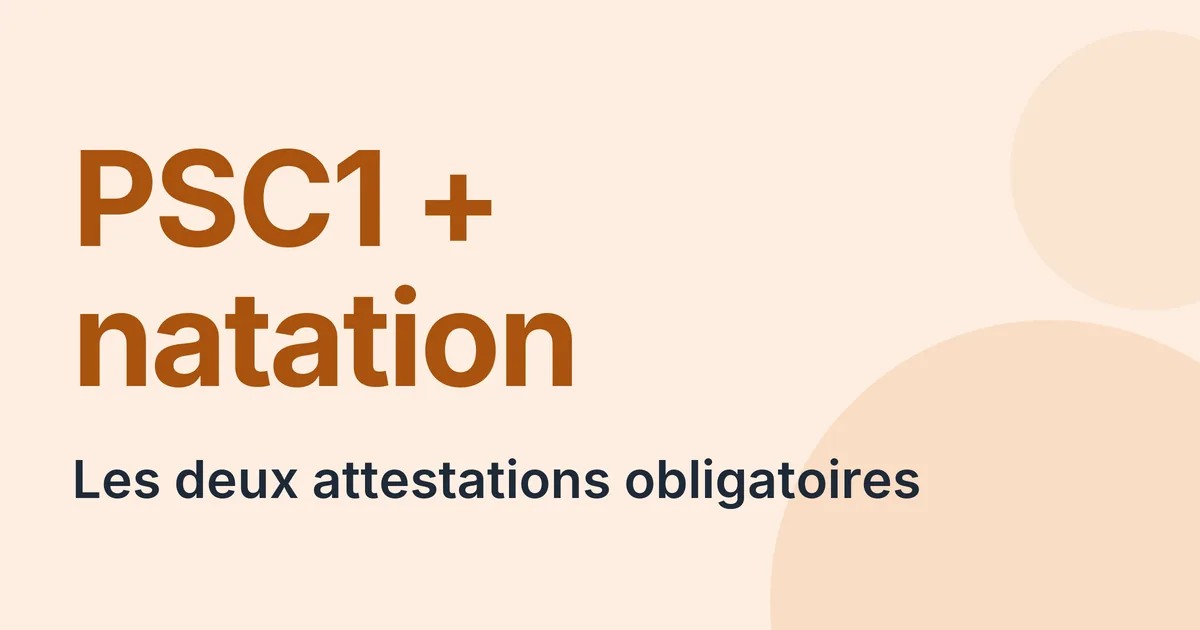 PSC1 et natation, les deux attestations exigées au CRPE