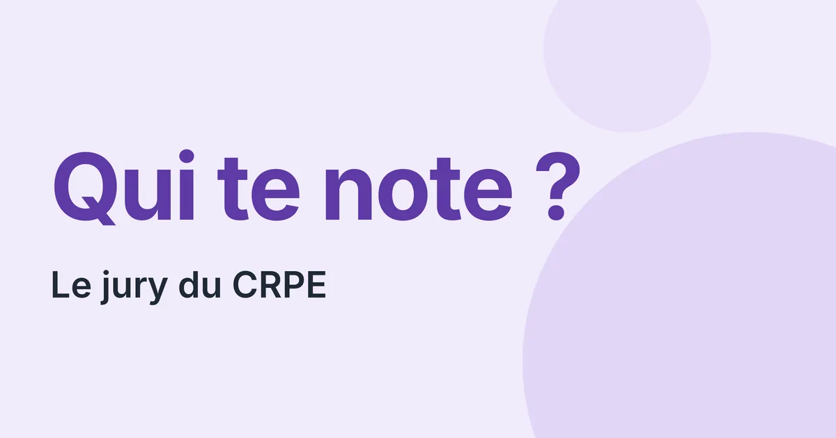 Jury du CRPE, qui le compose et comment il évalue