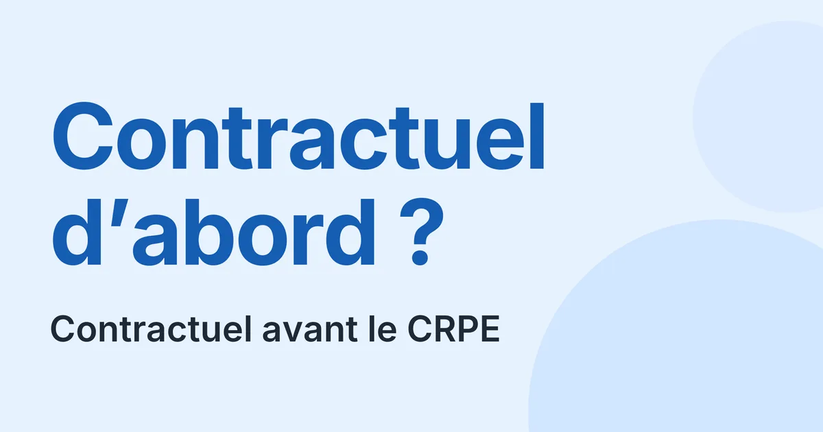 Contractuel avant le CRPE, est-ce une bonne idée ?