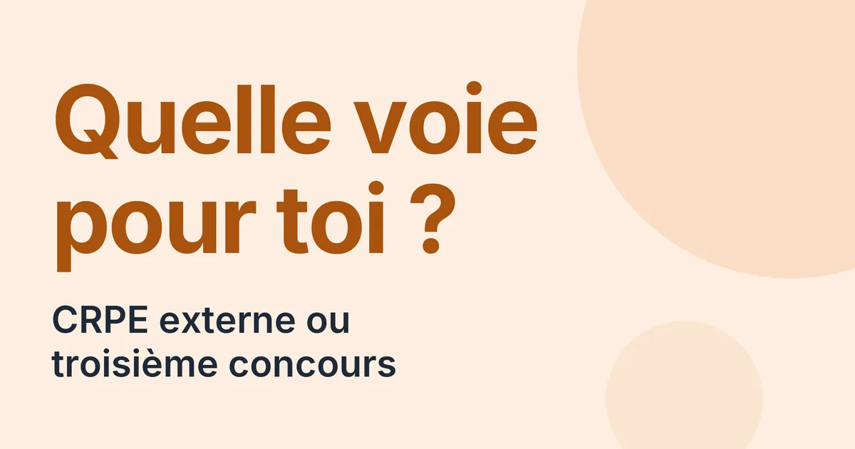 Troisième concours du CRPE 2027, conditions et épreuves