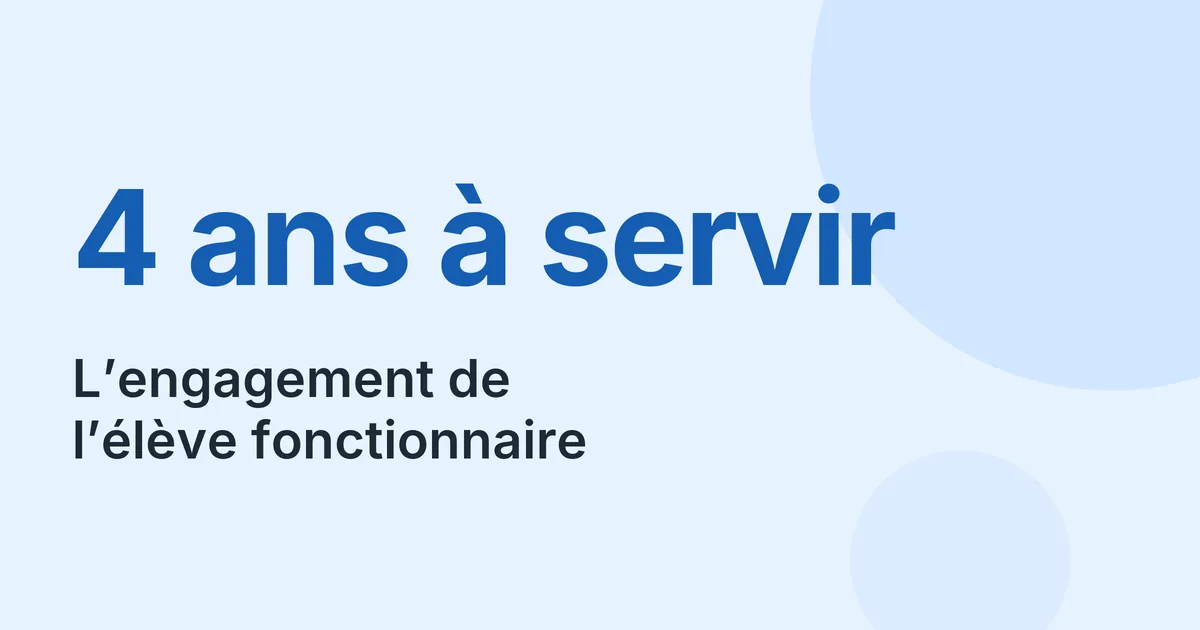 Élève fonctionnaire au CRPE et engagement de servir 4 ans