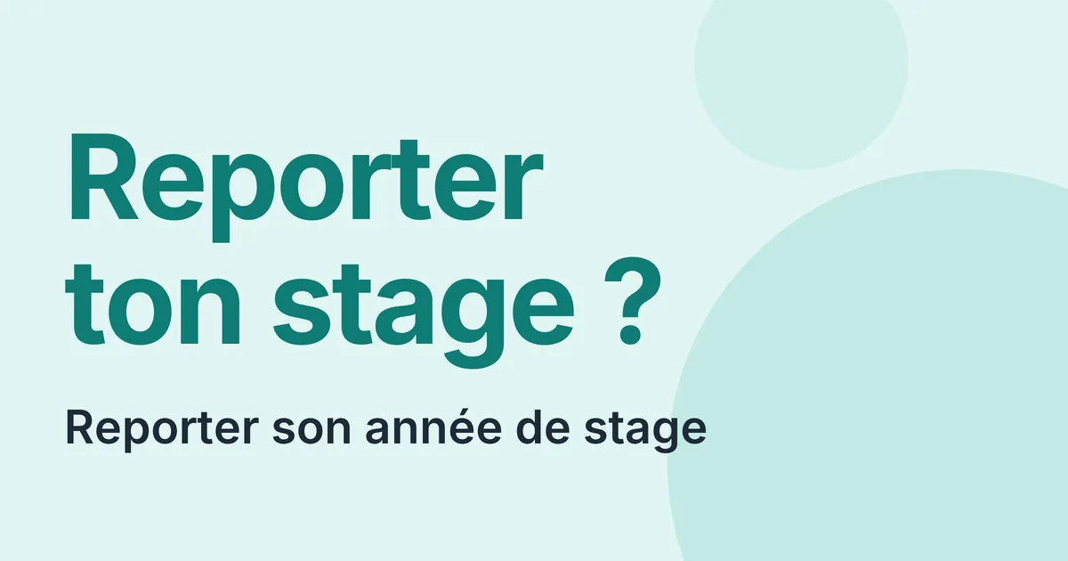 Report de stage après le CRPE, motifs admis et procédure