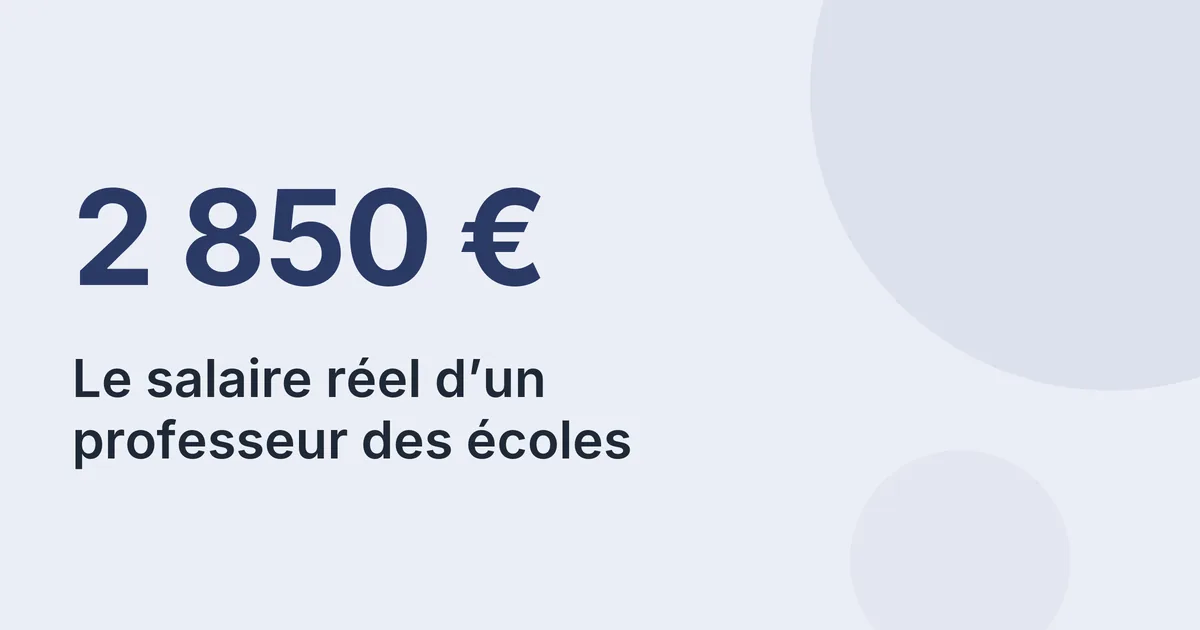 Grille de salaire des professeurs des écoles en 2026