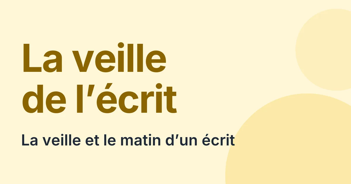 La veille et le matin d'un écrit du CRPE, ce qu'il faut vérifier avant d'entrer en salle